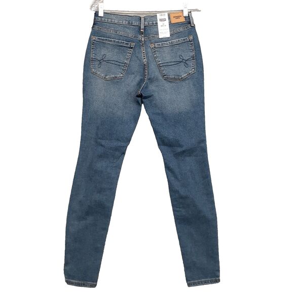 Levi’s Jeans Women 7M 28x30 Denizen High Rise Jegging Button Fly Distressed NWT - Picture 6 of 12